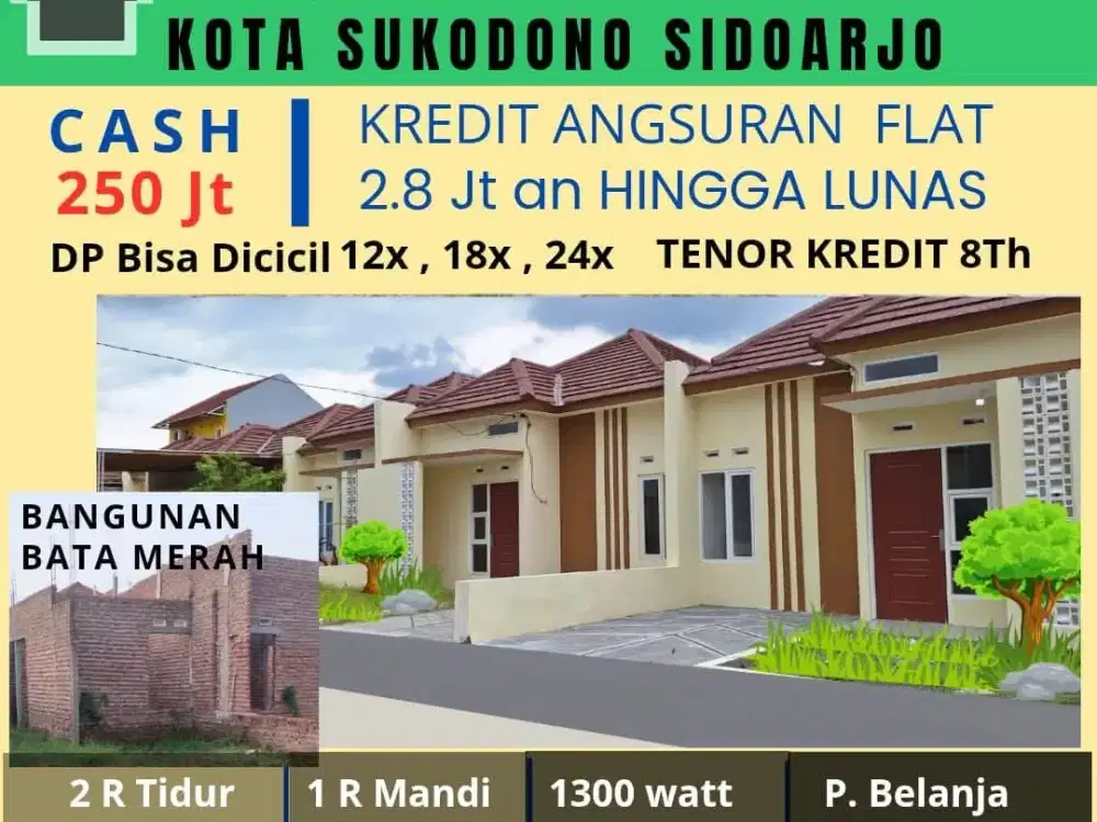 Promo Rumah murah dekat SMP 1 Anggaswangi Sukodono