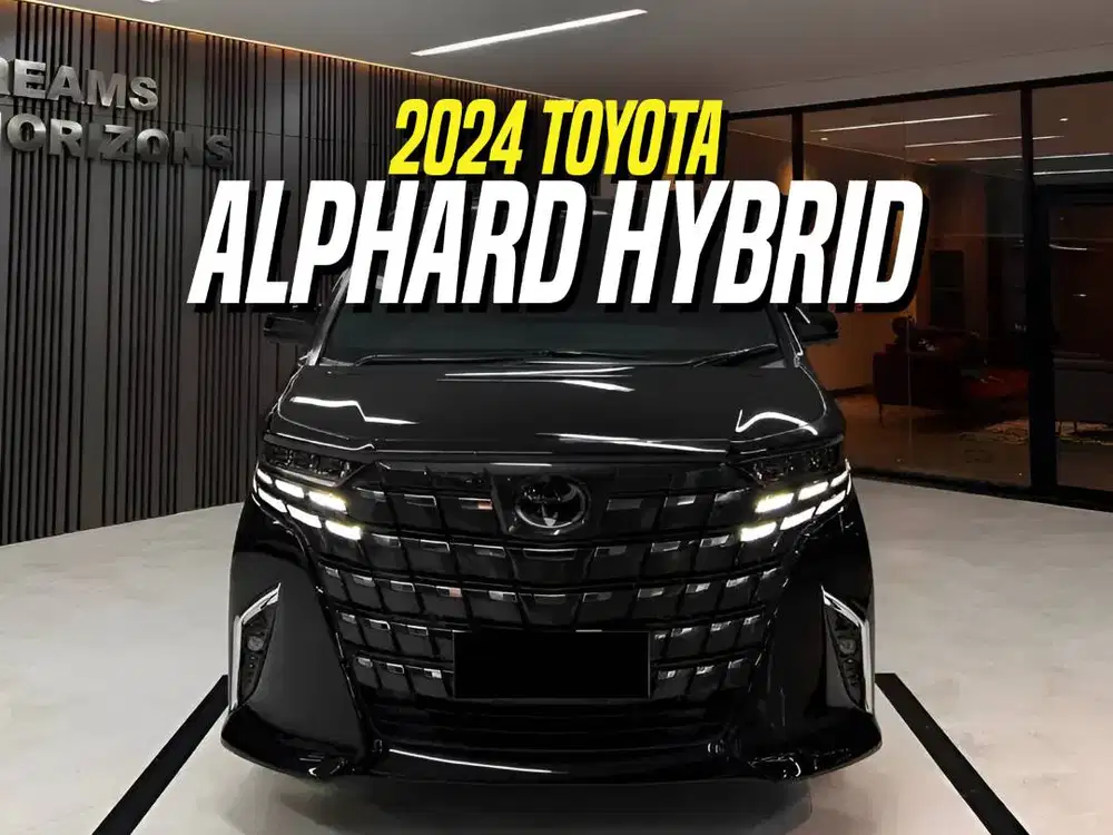 Toyota Alphard Hybrid CVT 2024 HEV Black Hitam
