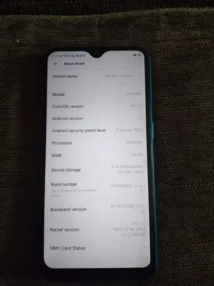 Hp Oppo A12 3/32