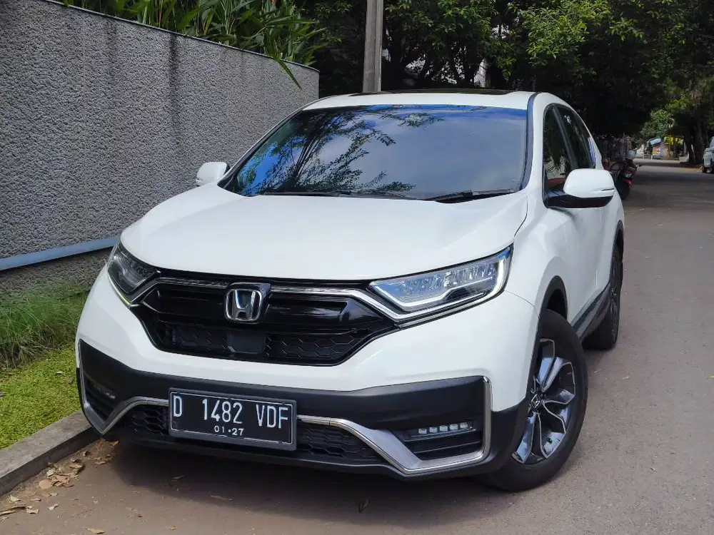 honda CRV 1.5 turbo prestige sensing 2021 putih mulus bandung