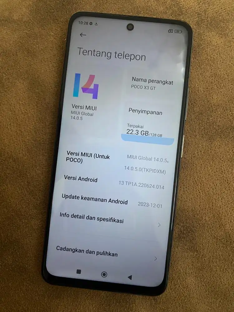 Dijual hp xiaomi poco x3 gt