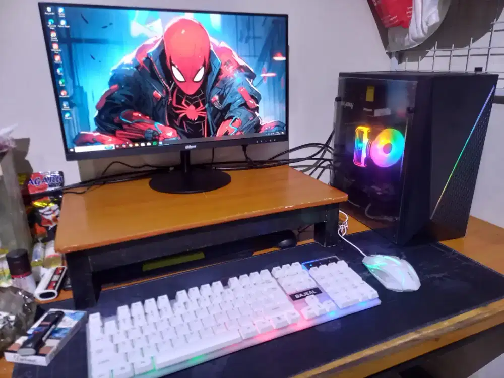 PC Rakitan gaming desain edit core i5 fullset Baru free ongkir BJM