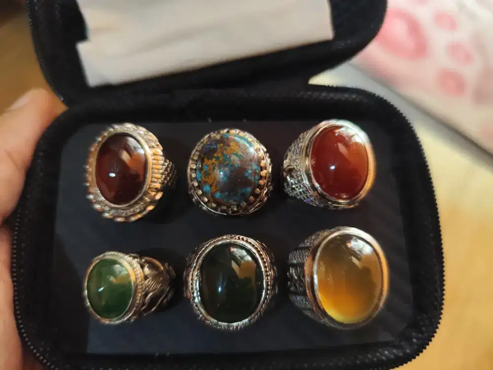 Cincin Batu Akik dan Permata Natural Murah Harga Grosir