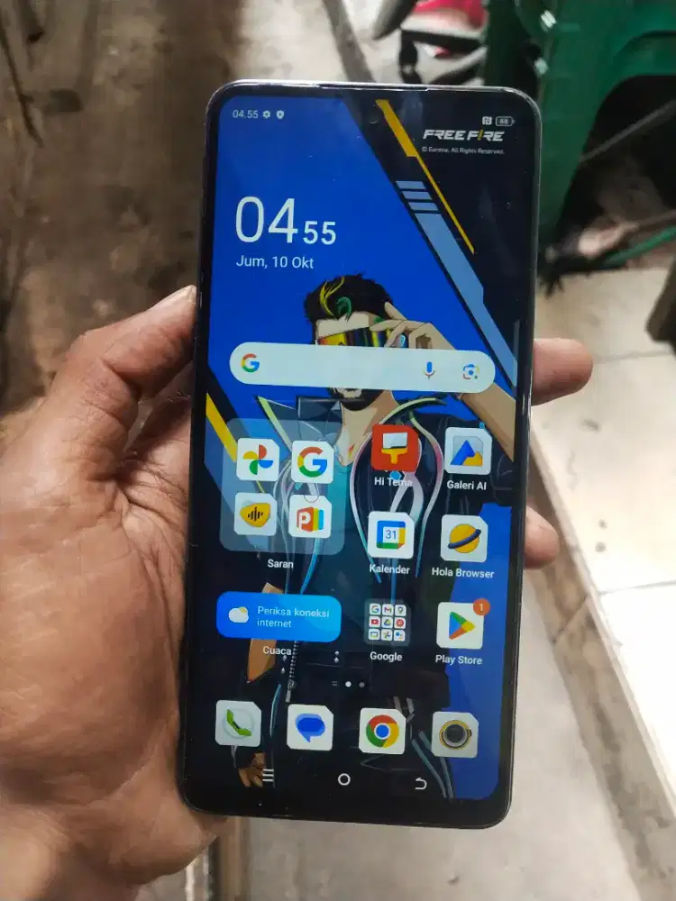 hp tecno pova 5 8+5/256 nfc baterai 6000mah nfc body pemakaian