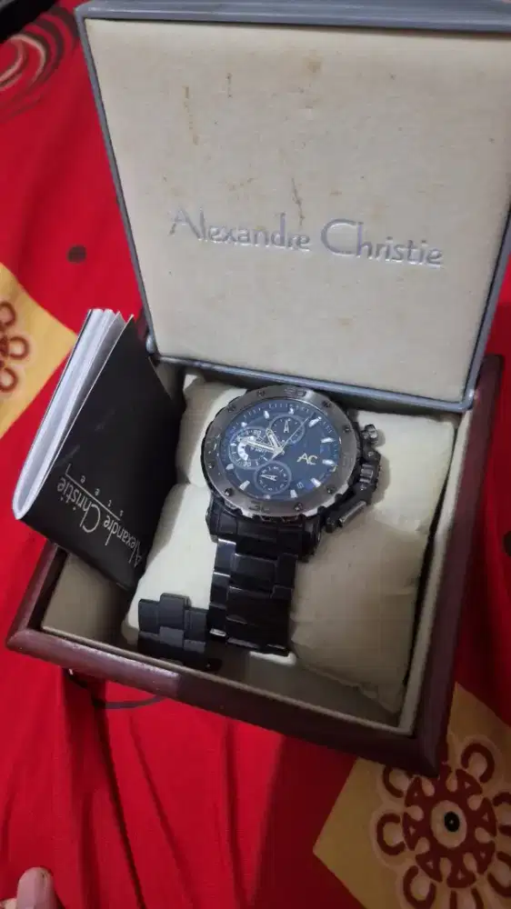 jual jam tangan AC 6323 full black