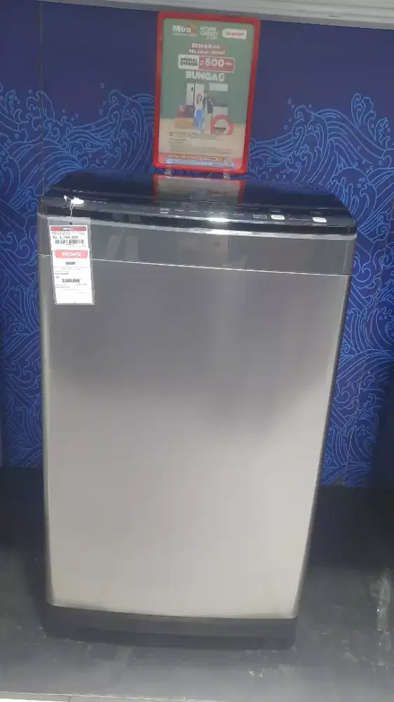 SHARP WASH MACHINE TOP LOADING ES-M8500XT-SA 8,5KG