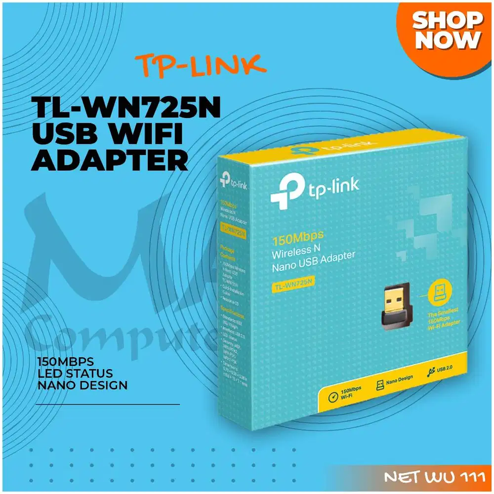 USB WIFI TP-LINK TL-WN725N Nano USB Wireless Adapter 150Mbps