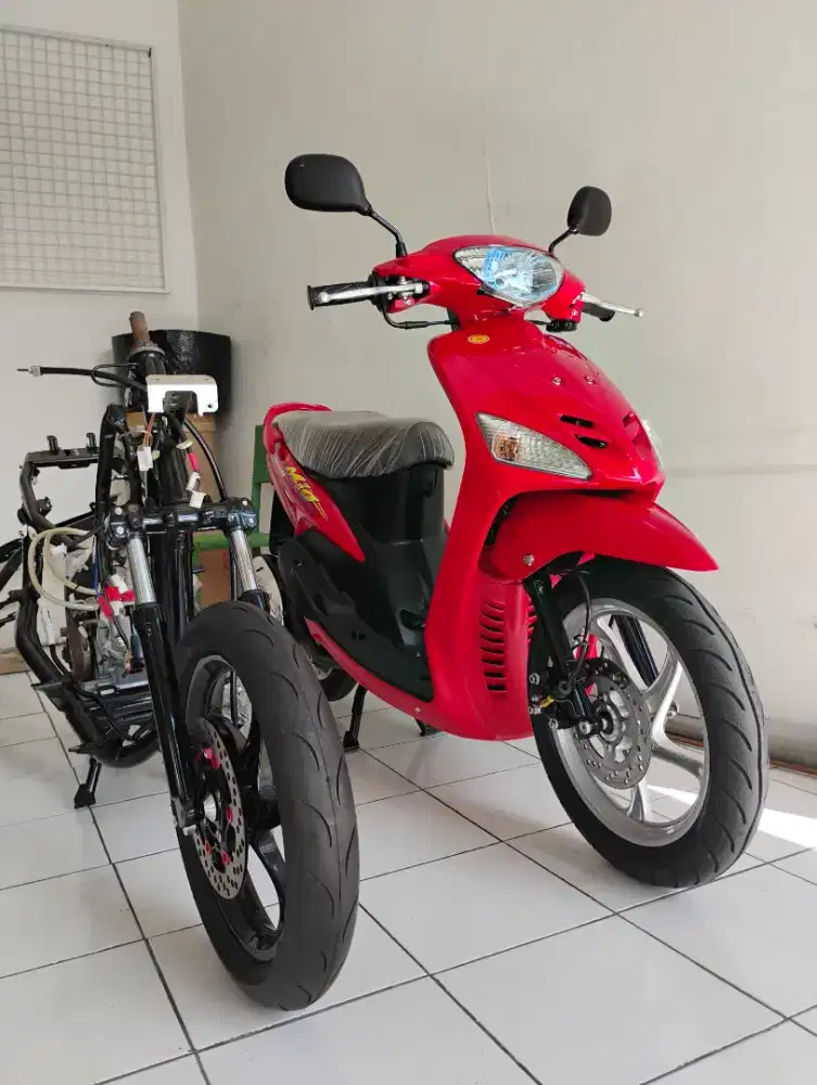 Yamaha Mio sporty 2005 merah cabe asli nonstep restorasi 90%