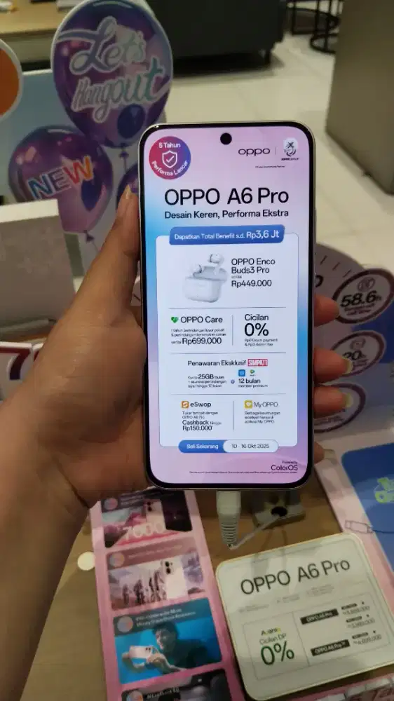 Oppo A6 proo Cicilan 0% tanpa DP