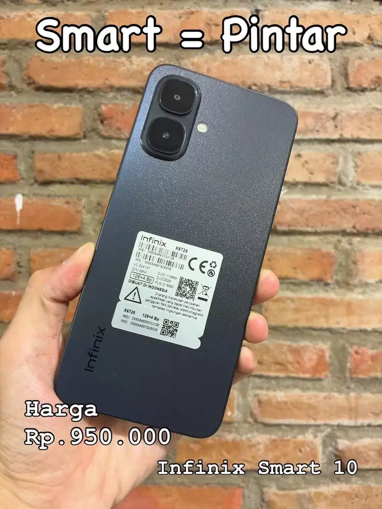 Infinix Smart 10 Hitam 128GB Garansi Resmi Mulus Smart 9 Redmi A5