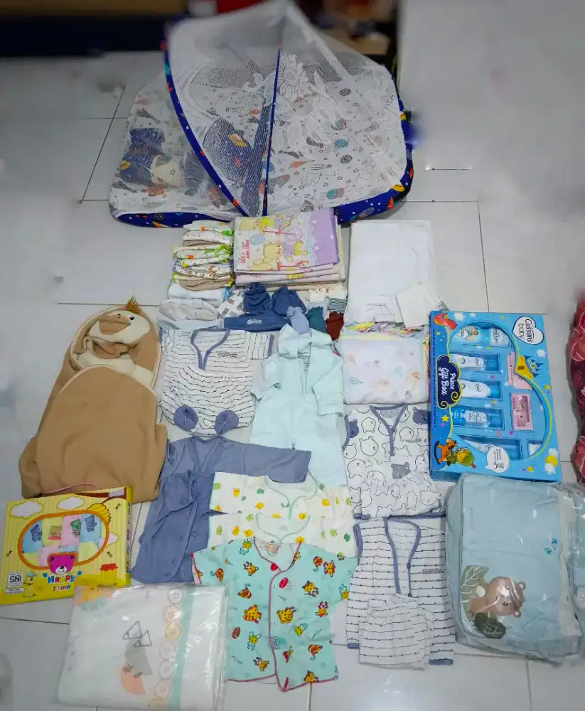 Kasur bayi, baju, kosmetik, popok, handuk, selimut, tas bayi newborn