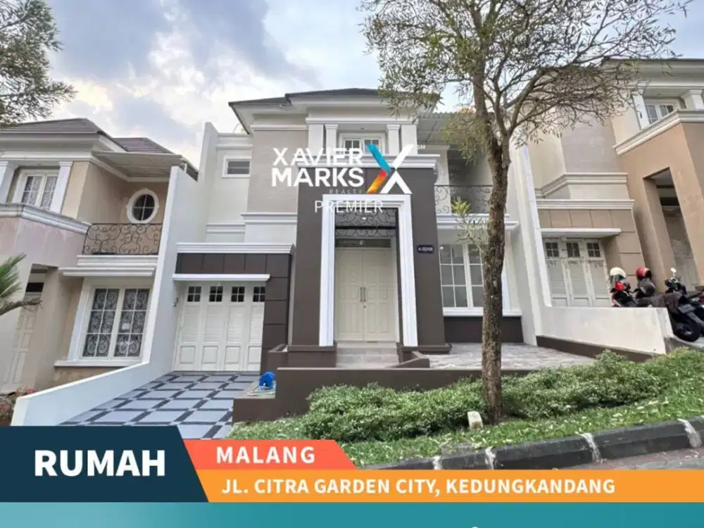 Dijual Rumah Desain American Classic di Citra Garden Kedungkandang Malang