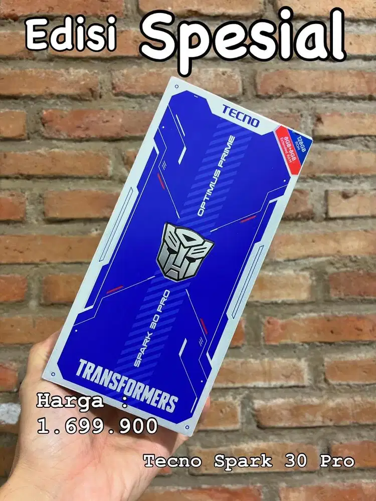 Tecno Spark 30 Pro 8/128GB Transformers Garansi Resmi Fullset Mulus