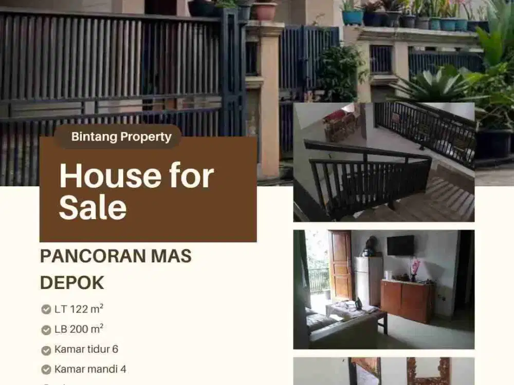 Rumah siap huni Pancoran mas Depok