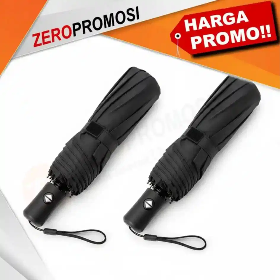 Payung Lipat 3 Dual Otomatis Custom Logo – Souvenir Elegan Anti UV