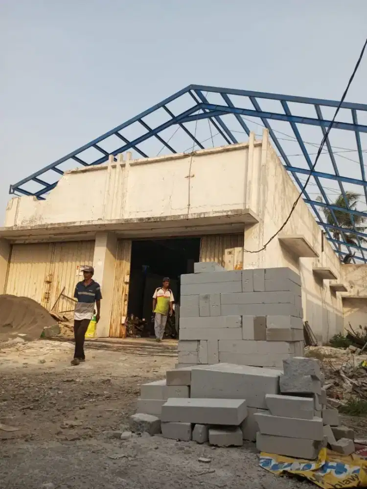 Kontruksi pemasangan bajaringan, kanopi, pagar, tralis, menara air,dll