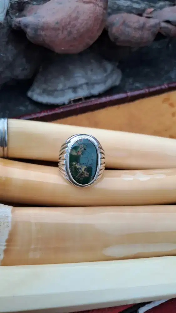 pirus persia ijo lawasan ring perak