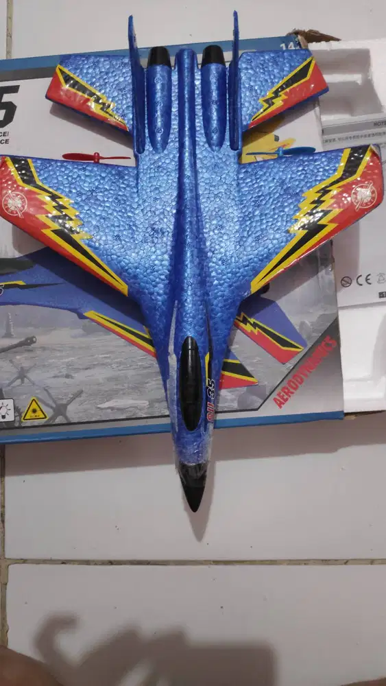 jual rc pesawat mulus siap terbang, udah modif antena