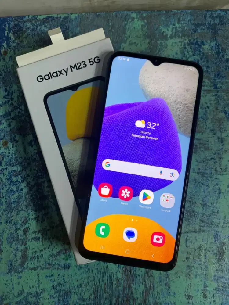 Samsung M23 5G Ram 6/128gb resmi segel ori gak ada minus