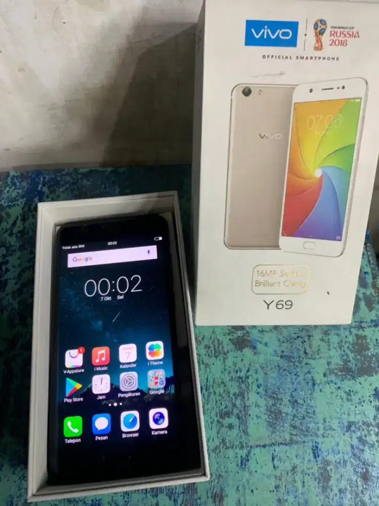 Vivo Y69 Ram 3/32gb resmi segel ori gak ada minus