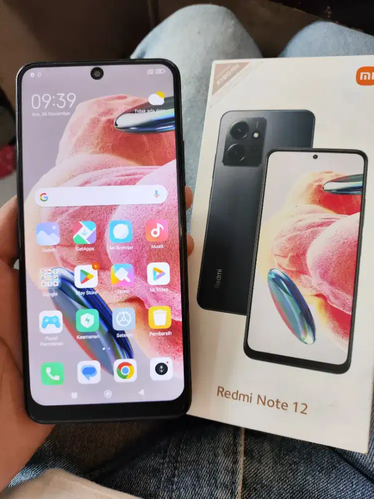 Redmi Note 12 6/128 Full set Battre awet siap pake