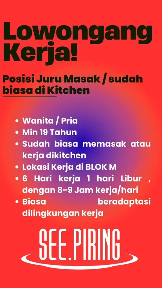 Juru masak berpengalaman