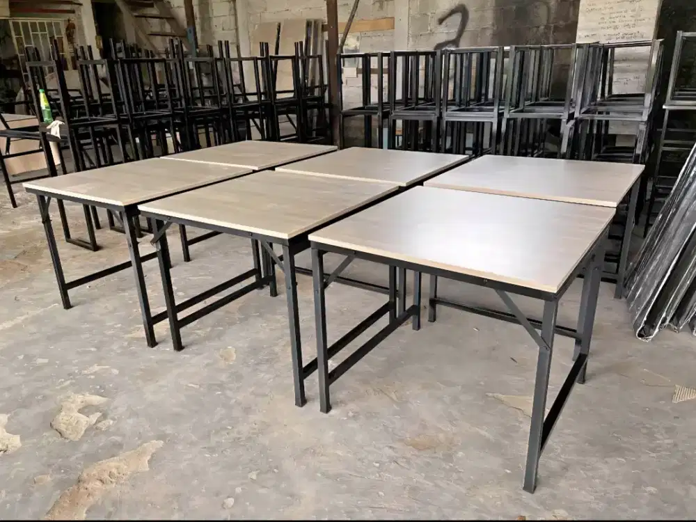 Meja lipat semi permanen folding table 120x60
