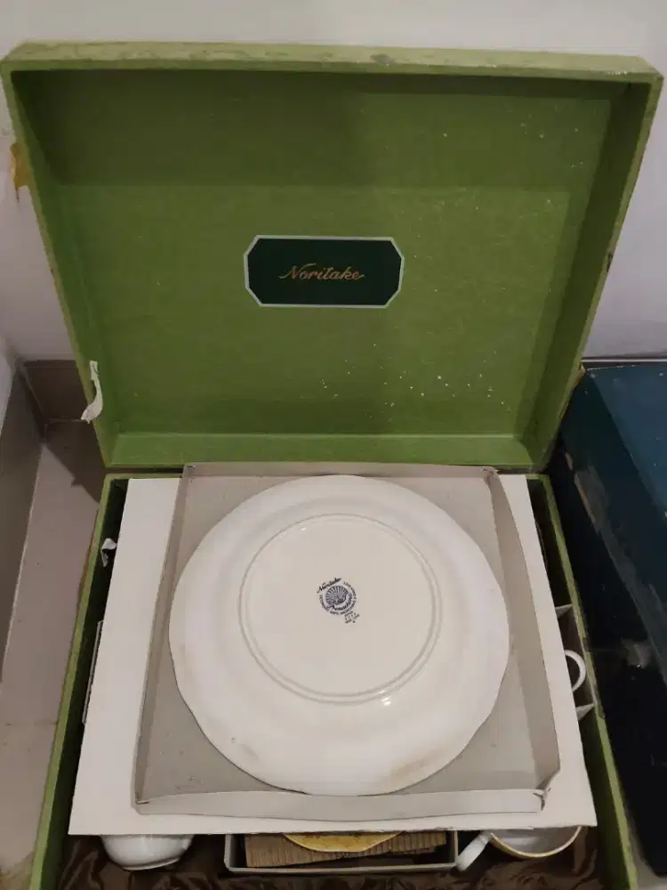 noritake true love mug & plate set 9438 japan 1985