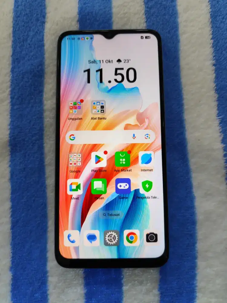 Hp Second Oppo A18 4G Ram 4/128GB Resmi Mulus Fullset Ori