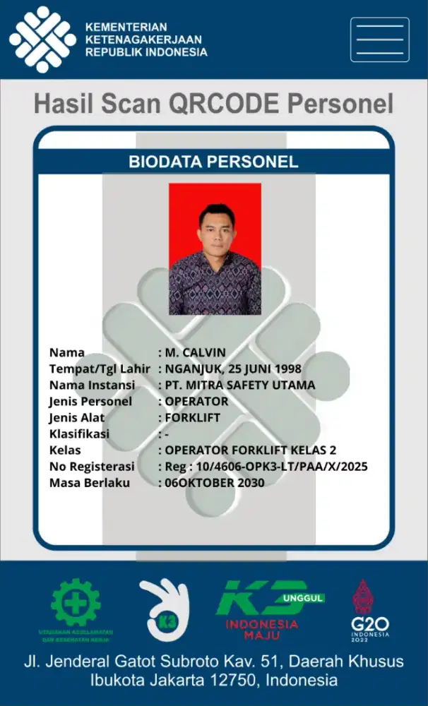 Cari pekerjaan Oprator forklift