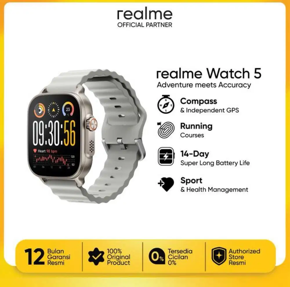 REALME WATCH 5 BARU AMOLED
