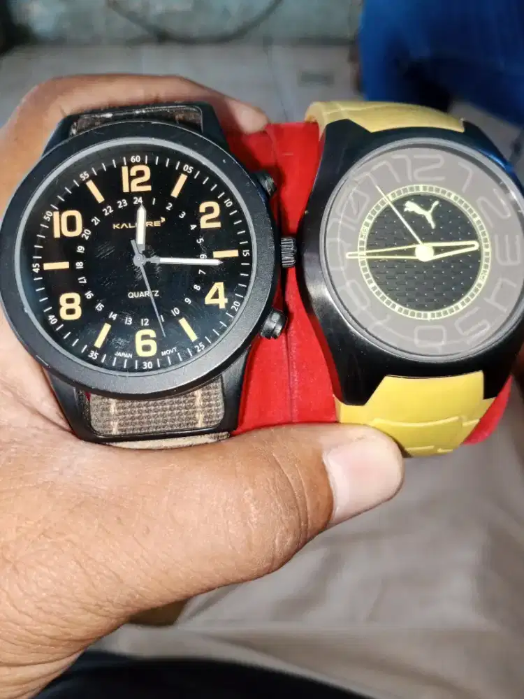 Jual Jam tangan Merk PUMA dan KALIBRE masih Mulus Normal jual borongan