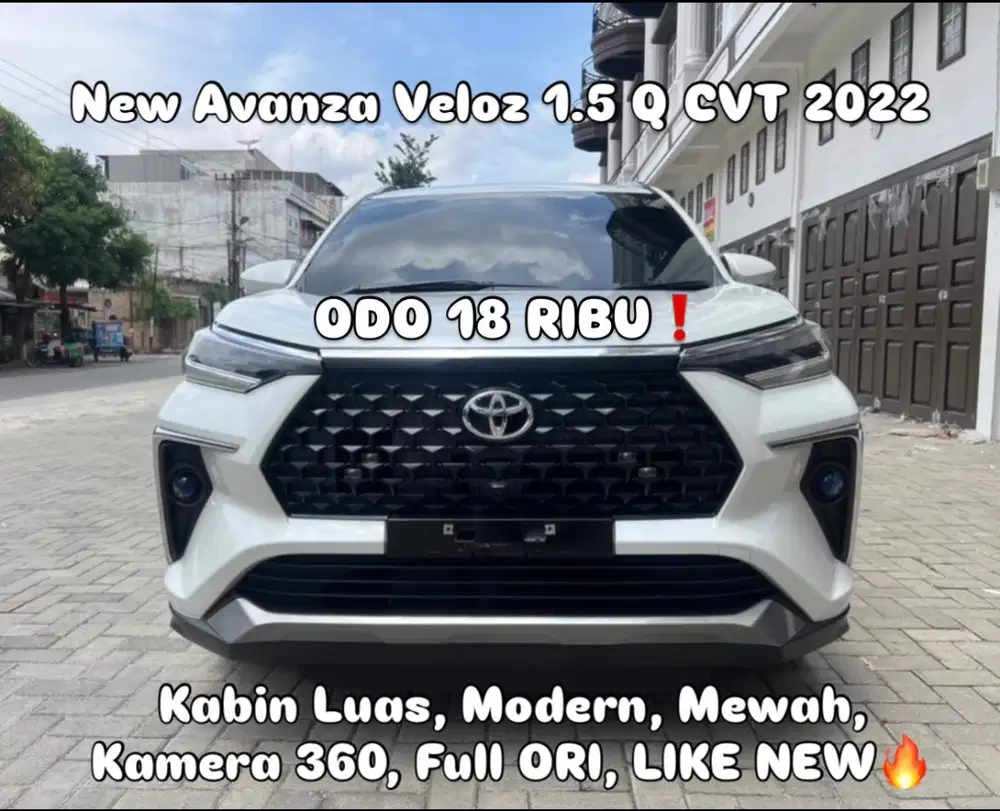 (TDP 34 JUTA!) Toyota New Avanza Veloz 1.5 Q CVT/Automatic Putih 2022