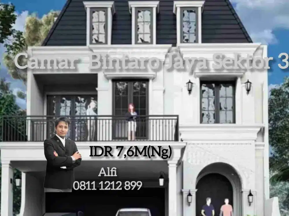 Brand New Rumah American Classic di Camar Bintaro Jaya Sektor 3