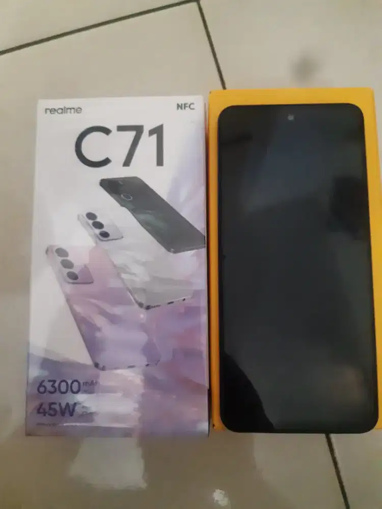 Realme C 71 Black (4G) LTE 8+16/128 Gb NFc Garansi Resmi Fullset