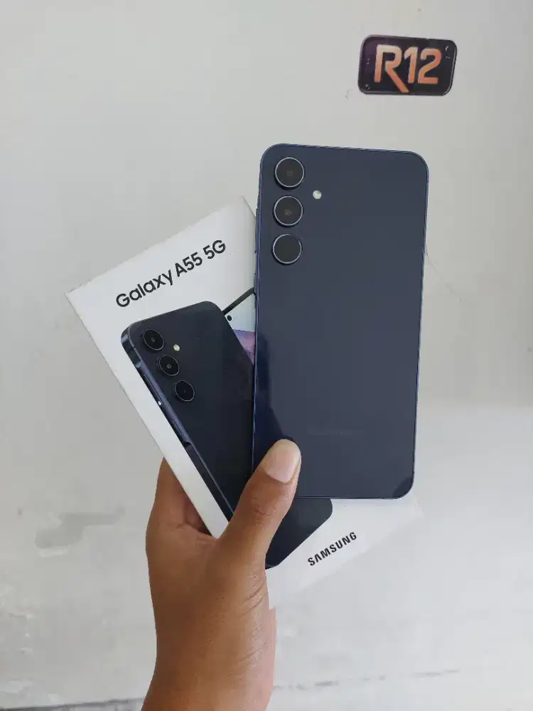 Samsung A55 5G 12/256 seken garansi resmi aktif