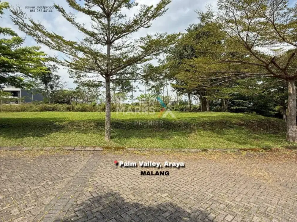 Tanah Kavling Hook Di Cluster Palm Valley, The Araya Malang