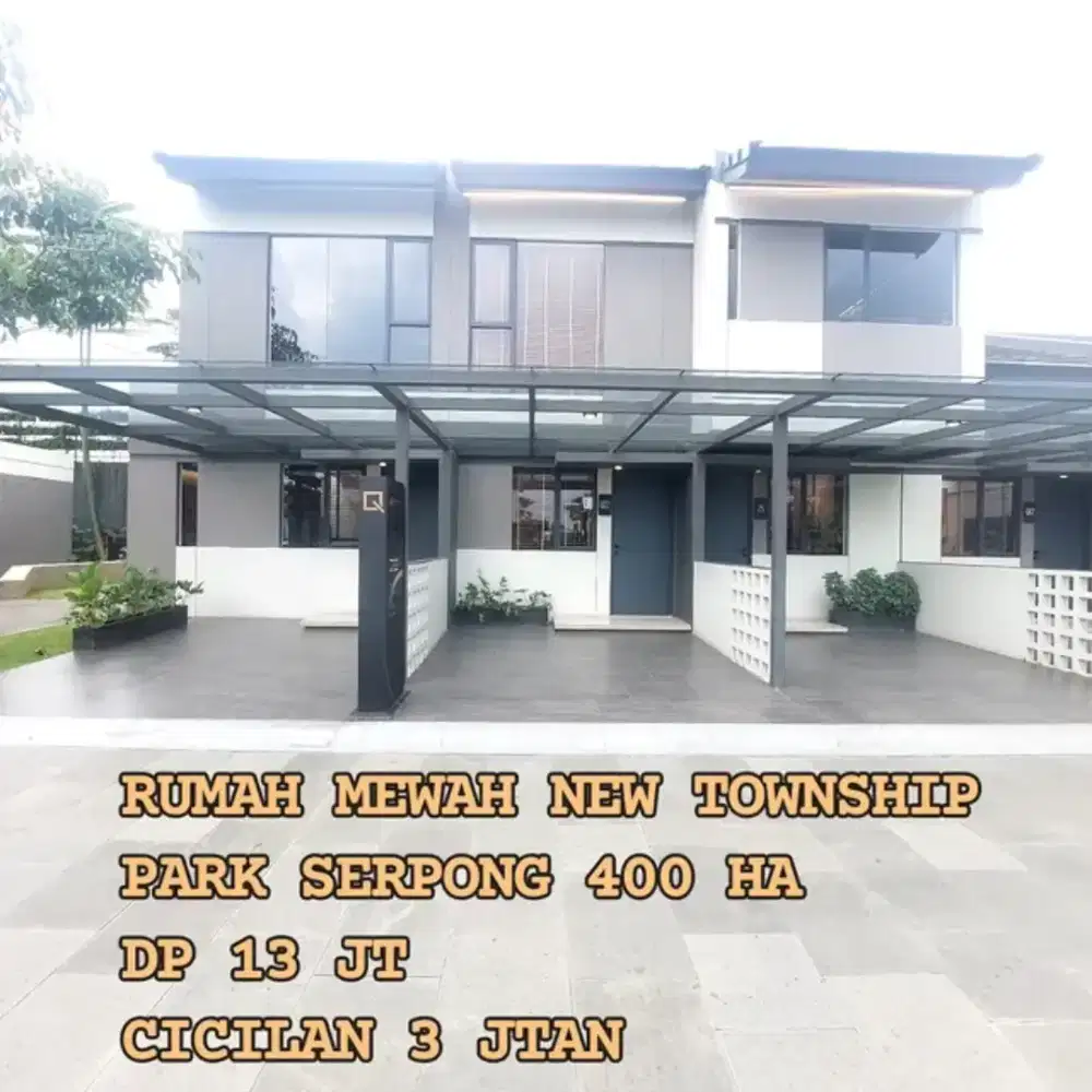 Dijual rumah baru Park Serpong Cicilan 3 jt