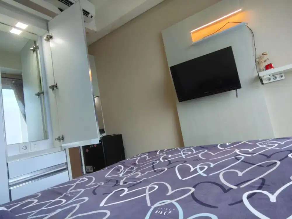 Disewakan Apartemen Puri Mansion Studio Furnish Interior Estetik 21 m2 Harga Termurah 23 Juta/Tahun