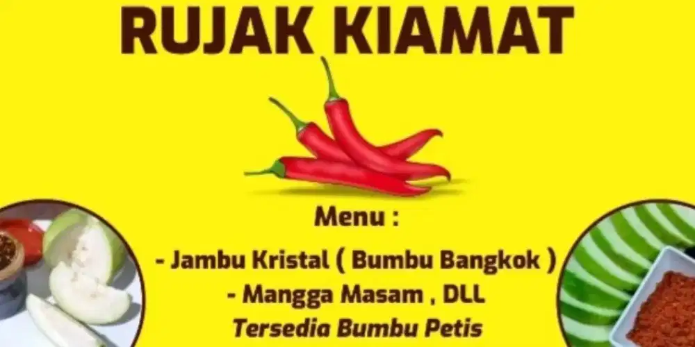 Rujak KIAMAT  Bumbu Bangkok rasa sensasi yang beda