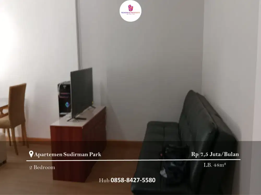Disewakan Apartement Sudirman Park 2BR Full Furnished Lantai Rendah