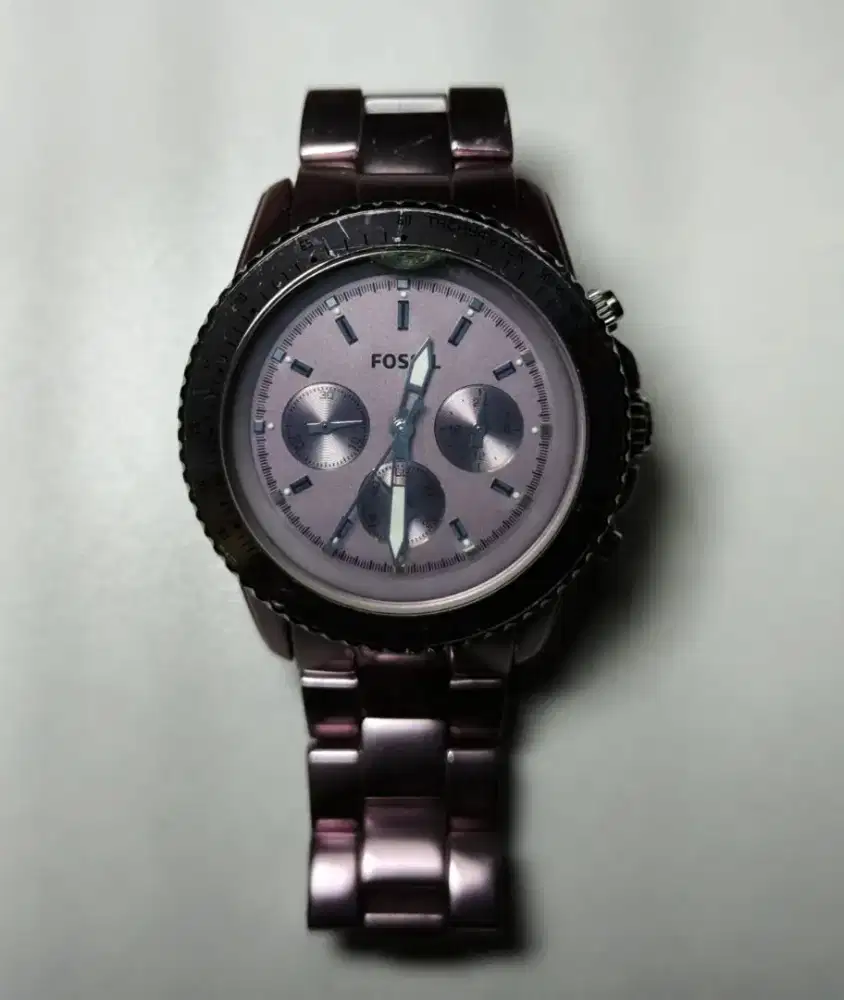 Women's Purple FOSSIL Stella Chronograph Watch CH 2747