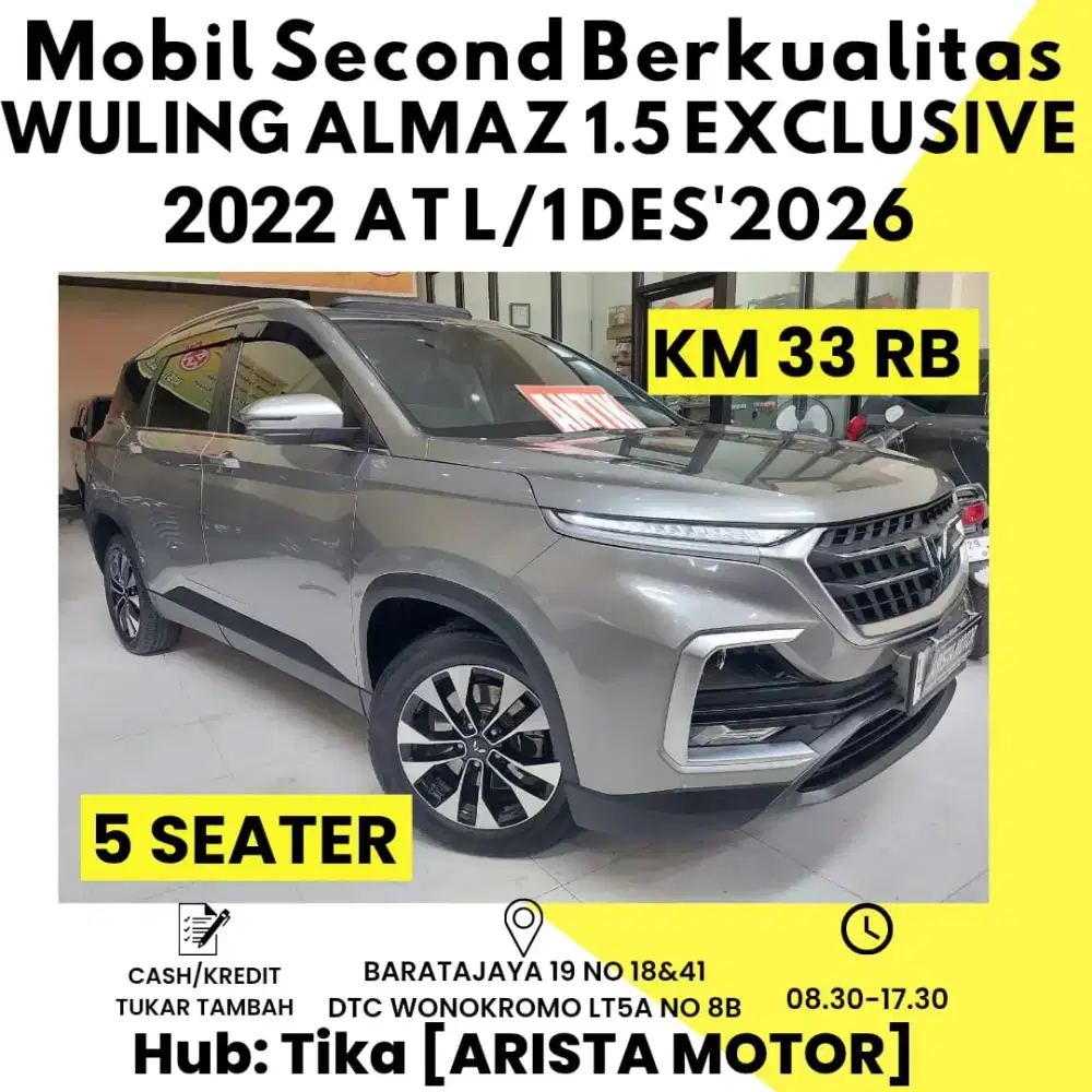 Wuling Almaz 1.5 T Lux Exclusive AT 2022 (5 Seater)