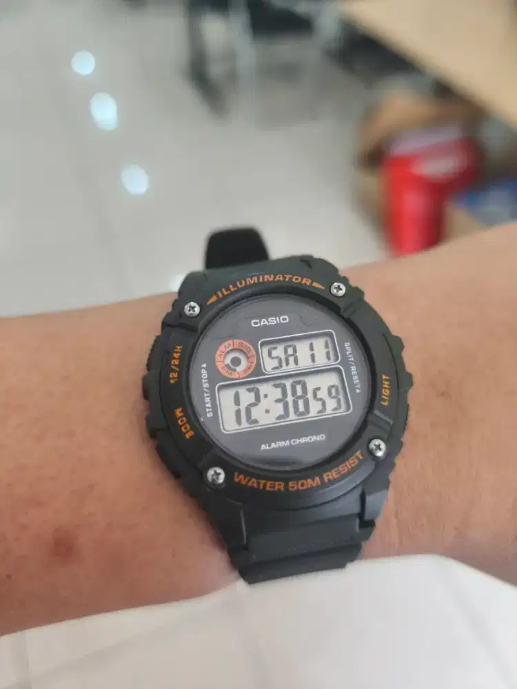 Jual jam Casio W-216 bekas seken mulus kayak baru..