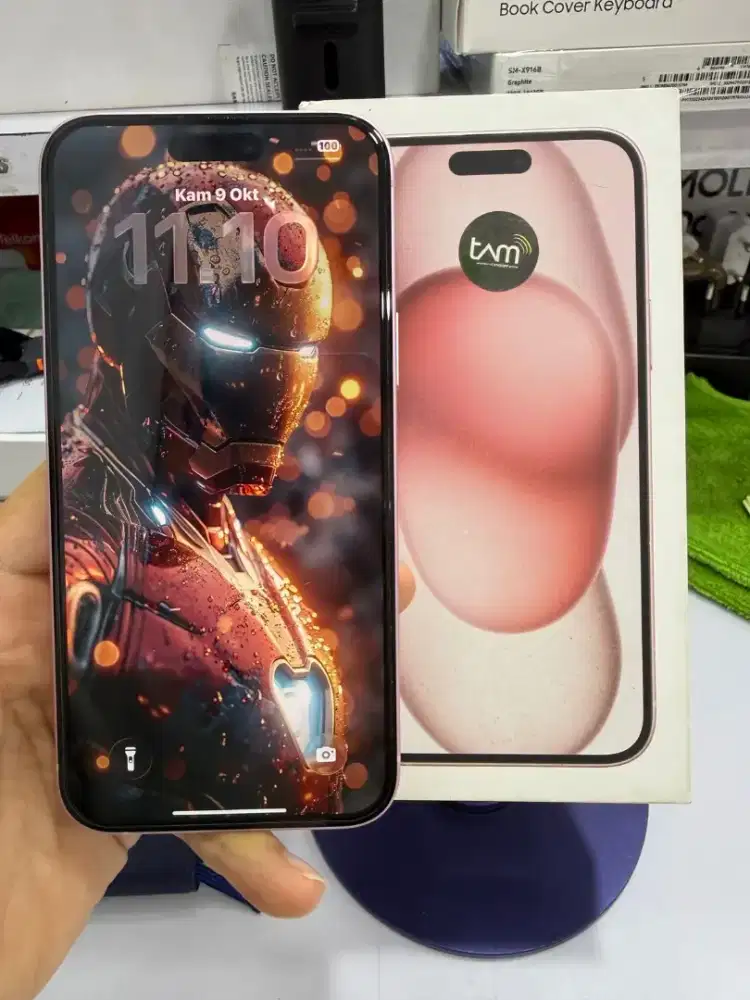 Iphone 15 Plus 256 IBOX Fullset Mulus
