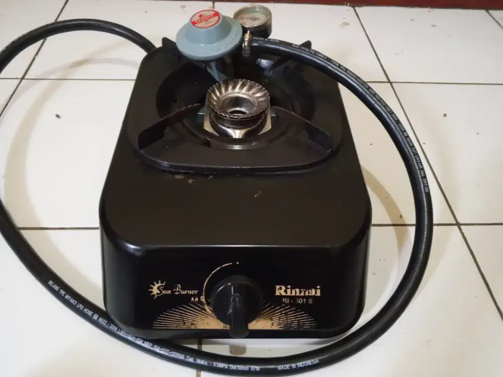 Kompor gas Rinnai 1 tungku + selang regulator