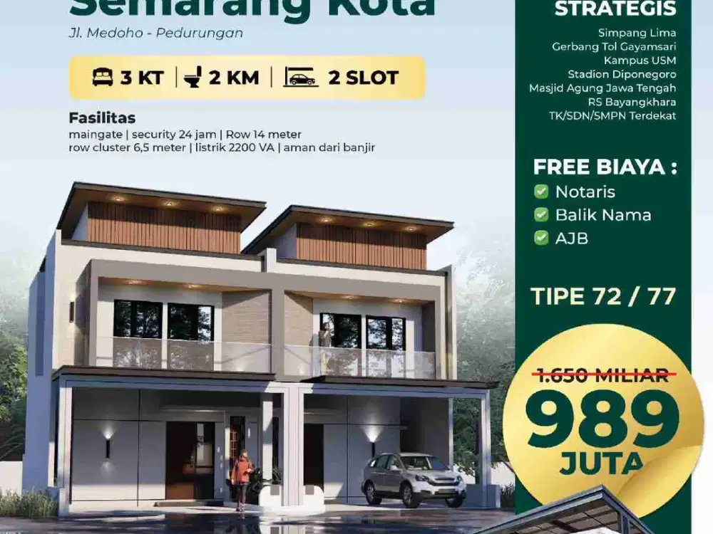 Rumah Mewah Tengah Kota Semarang di Medoho Gayamsari