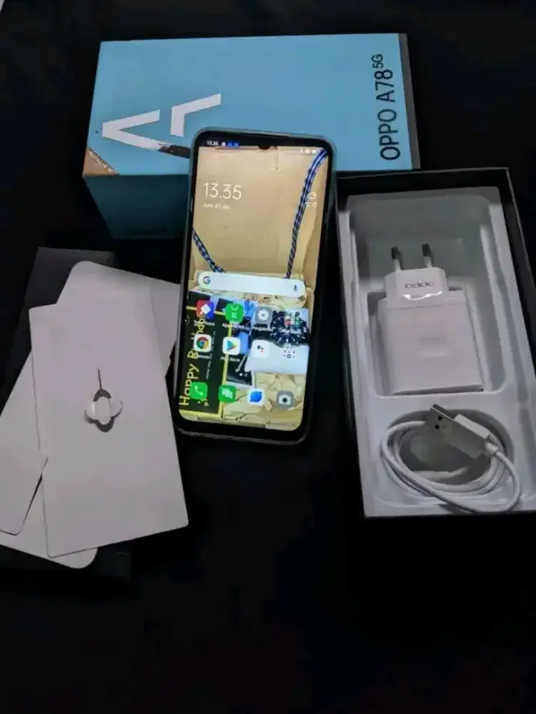 OPPO A78 5G 
•Ram 8±4/128
•Kelengkapan fullset