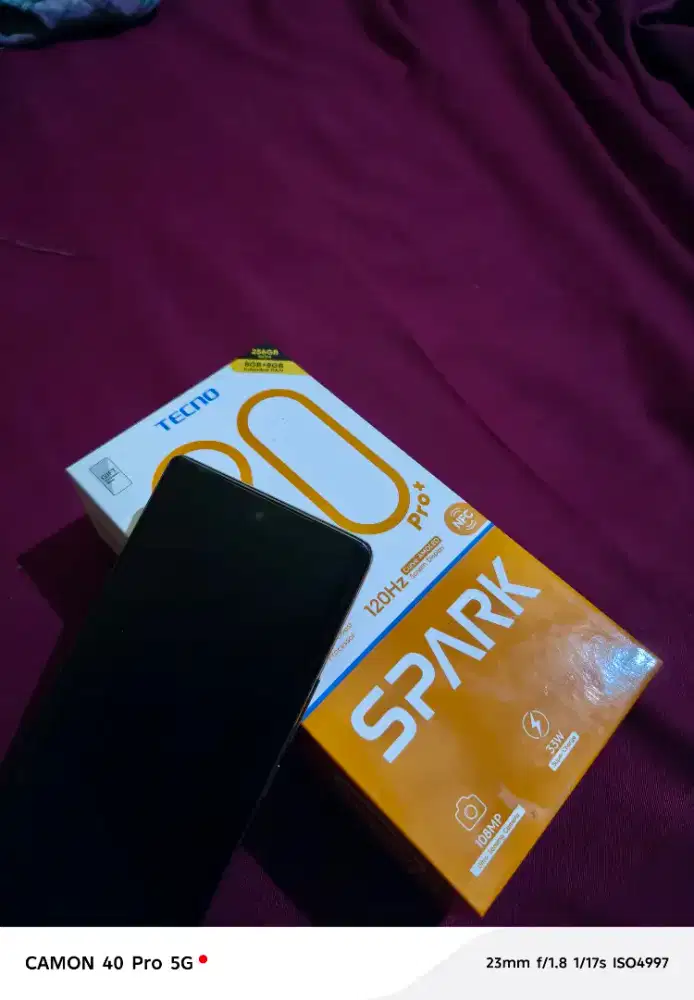Tecno spark 20 pro+ fullset garansi on