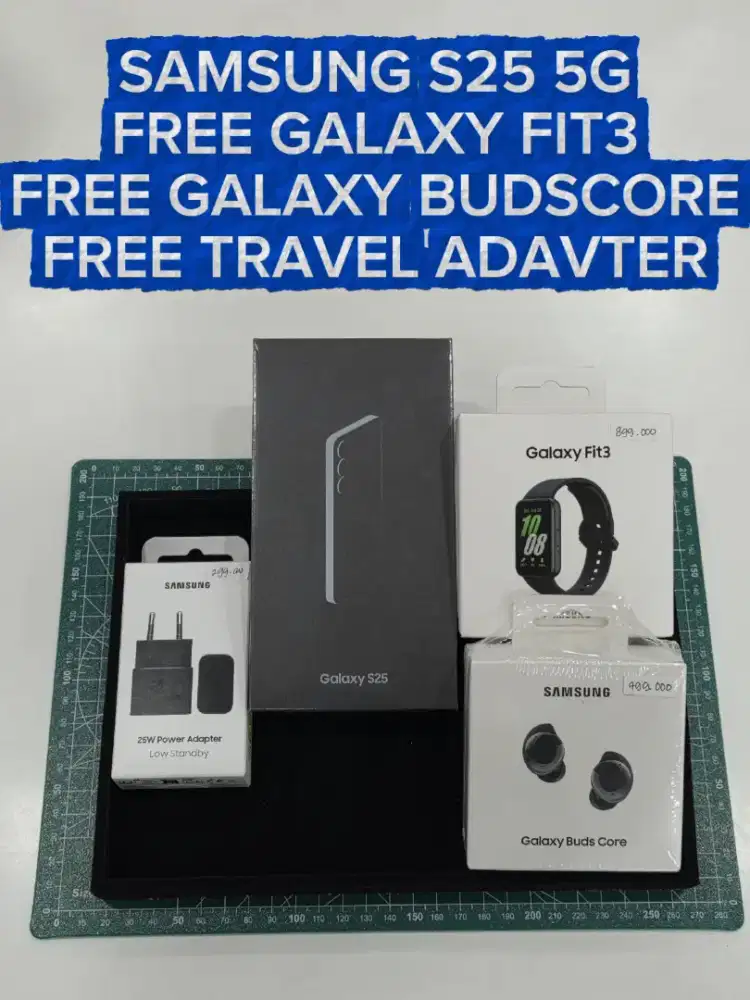 SAMSUNG GALAXY S25 5G Free buds core/Fit 3/Adapter 25 watt